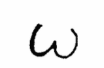 Indiscernible: monogram (Read as: W)