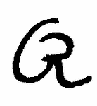 Indiscernible: monogram (Read as: GR, CR, R)