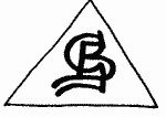 Indiscernible: monogram, symbol or oriental (Read as: GB, BG)