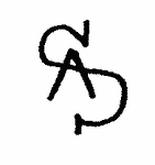 Indiscernible: monogram (Read as: SA, AS)