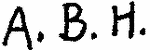 Indiscernible: monogram (Read as: ABH)