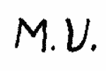 Indiscernible: monogram (Read as: MU)