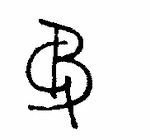 Indiscernible: monogram (Read as: GB, B)