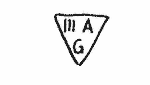 Indiscernible: monogram, symbol or oriental (Read as: MAG, AG)