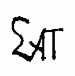 Indiscernible: monogram (Read as: SAT)