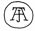 Indiscernible: monogram (Read as: AJ, JA, JH)