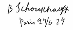Indiscernible: illegible, alternative name or excluded surname (Read as: SCHOUKHAUFT)
