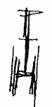 Indiscernible: monogram, symbol or oriental (Read as: TTH, HH)