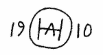 Indiscernible: monogram (Read as: AH, HA)