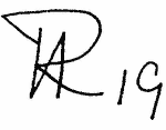 Indiscernible: monogram (Read as: NR, HR, R )