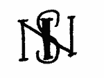 Indiscernible: monogram (Read as: NSI, NS, ISN, IN)