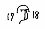 Indiscernible: monogram, illegible, symbol or oriental (Read as: ST)