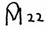 Indiscernible: monogram (Read as: M, DM, MD, PM)