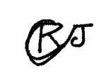Indiscernible: monogram (Read as: RJ, CRJ)