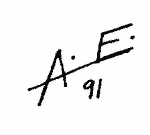 Indiscernible: monogram (Read as: AE, AF)