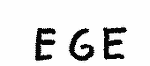 Indiscernible: monogram (Read as: EGE)