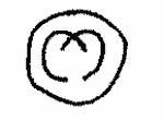Indiscernible: monogram, symbol or oriental (Read as: XM, M)