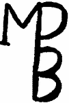 Indiscernible: monogram (Read as: MPB)