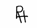 Indiscernible: monogram (Read as: RAH)
