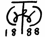 Indiscernible: monogram, symbol or oriental (Read as: TW, T, CWD)