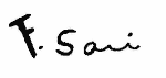 Indiscernible: illegible (Read as: F. SANI, F. SARI)