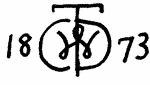 Indiscernible: monogram, symbol or oriental (Read as: TW, CWD)