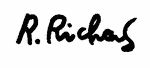 Indiscernible: illegible (Read as: R.RICHARD)