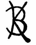 Indiscernible: monogram (Read as: KB, BK )