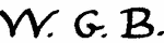 Indiscernible: monogram (Read as: WGB)