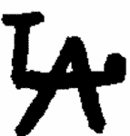 Indiscernible: monogram (Read as: AL, LA)