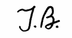 Indiscernible: monogram (Read as: TB, JB)