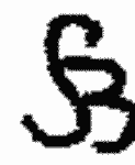 Indiscernible: monogram (Read as: SB, B, R)