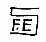 Indiscernible: monogram (Read as: SFE, FES, FE)