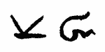 Indiscernible: monogram (Read as: VG, KG)