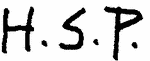 Indiscernible: monogram (Read as: HSP)
