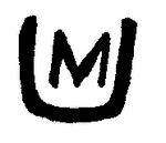 Indiscernible: monogram (Read as: M, MU, UM)