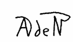 Indiscernible: monogram (Read as: ADDEIP. ADEN, AD)