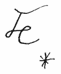 Indiscernible: monogram (Read as: TE, FE, FC, TC, )