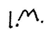 Indiscernible: monogram (Read as: LM)