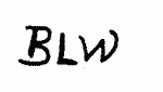 Indiscernible: monogram (Read as: BLW)