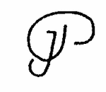 Indiscernible: monogram, symbol or oriental (Read as: JP, PJ)