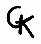 Indiscernible: monogram (Read as: CK, GK)