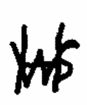 Indiscernible: monogram, symbol or oriental (Read as: HWS, WHS, SHW, S)