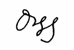 Indiscernible: monogram, illegible (Read as: OSS)