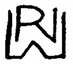 Indiscernible: monogram (Read as: RJW, PV, PVW, RW)