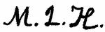 Indiscernible: monogram (Read as: MLH, MJH)