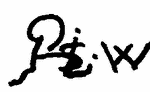 Indiscernible: monogram, illegible (Read as: PLW, PSLW)