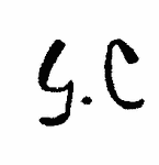 Indiscernible: monogram (Read as: GC)
