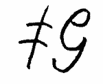 Indiscernible: monogram (Read as: TTG, FG, FY, TY)