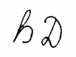 Indiscernible: monogram (Read as: HD, BD)